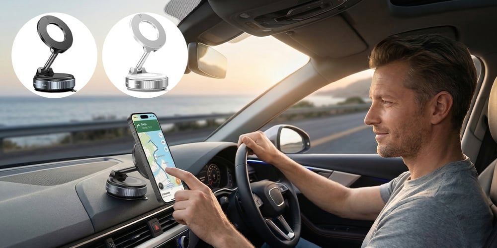 360° Nano Gel Vacuum Magnetic Phone Holder
